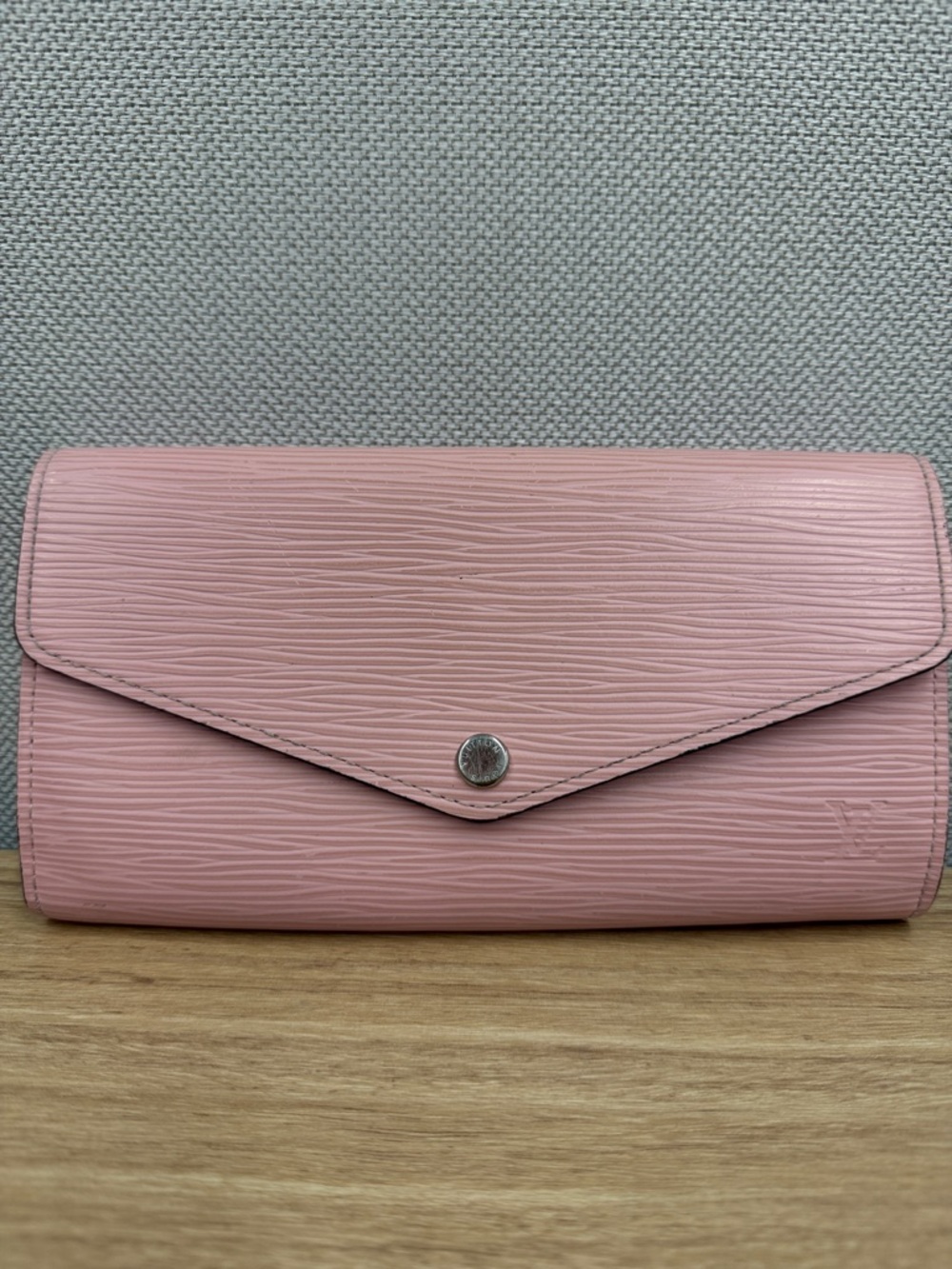 Louis Vuitton Pink Epi Leather Envelope Wallet